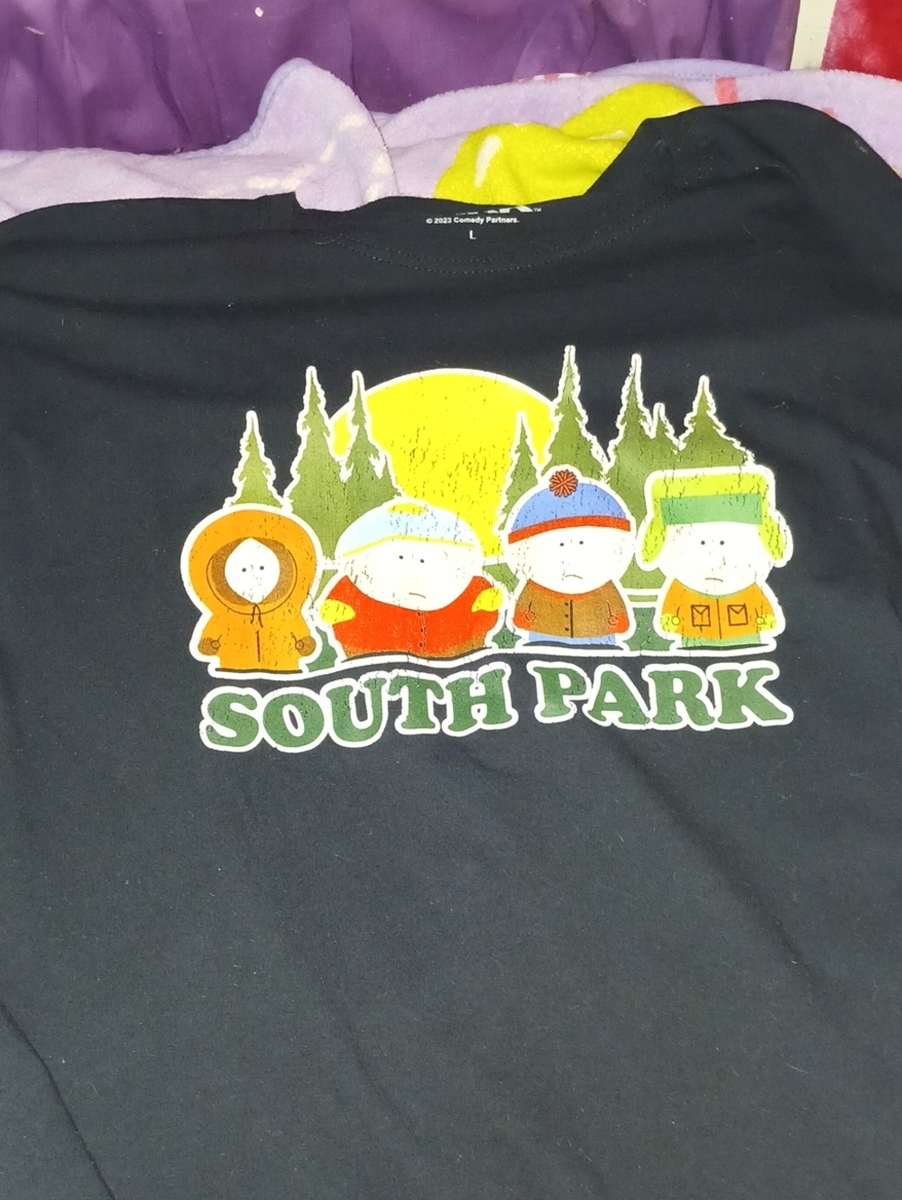 South Park Men's Black Short Sleeve Graphic Tee